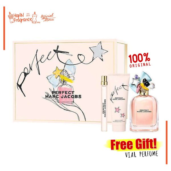 ORIGINAL Marc Jacobs Perfect 100ml EDP Perfume Gift Set
